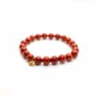 Bracelet en Jaspe Rouge pour la vitalité et la stabilité.