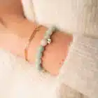Bijou Amazonite au poignet – Bo-DONG Signature – sérénité, calme et élégance naturelle