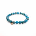 Bracelet Apatite Bo-DONG Signature sur fond blanc – pierre d’expression et de clarté mentale