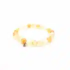 Bracelet Citrine Bo-DONG Signature sur fond blanc – pierre de joie, vitalité et abondance