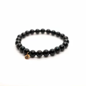 Bracelet Obsidienne noire Bo-DONG Signature – pierre de protection et d’ancrage puissant
