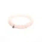 Bracelet en Quartz Rose, symbole d’amour et d’apaisement émotionnel.
