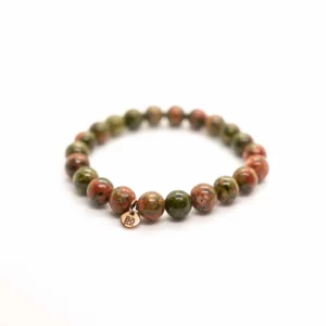 Bracelet Unakite Bo-DONG Signature – pierre d’équilibre émotionnel et de libération